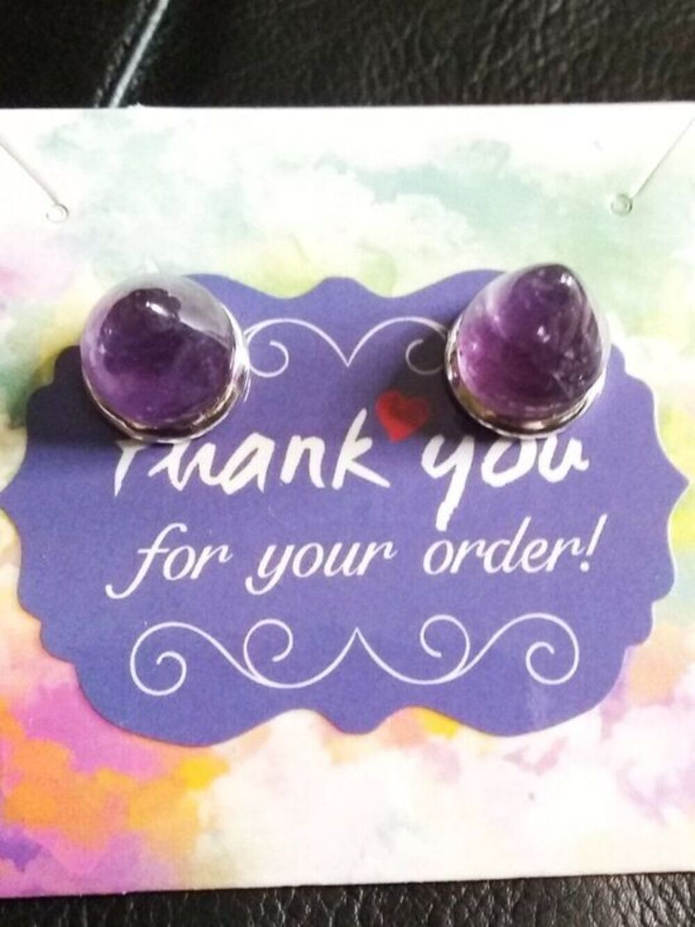 Dark Purple Amethyst Cone Studs #6 ~ Edgy BadA$$ & Sexy! - Picture 7 of 13